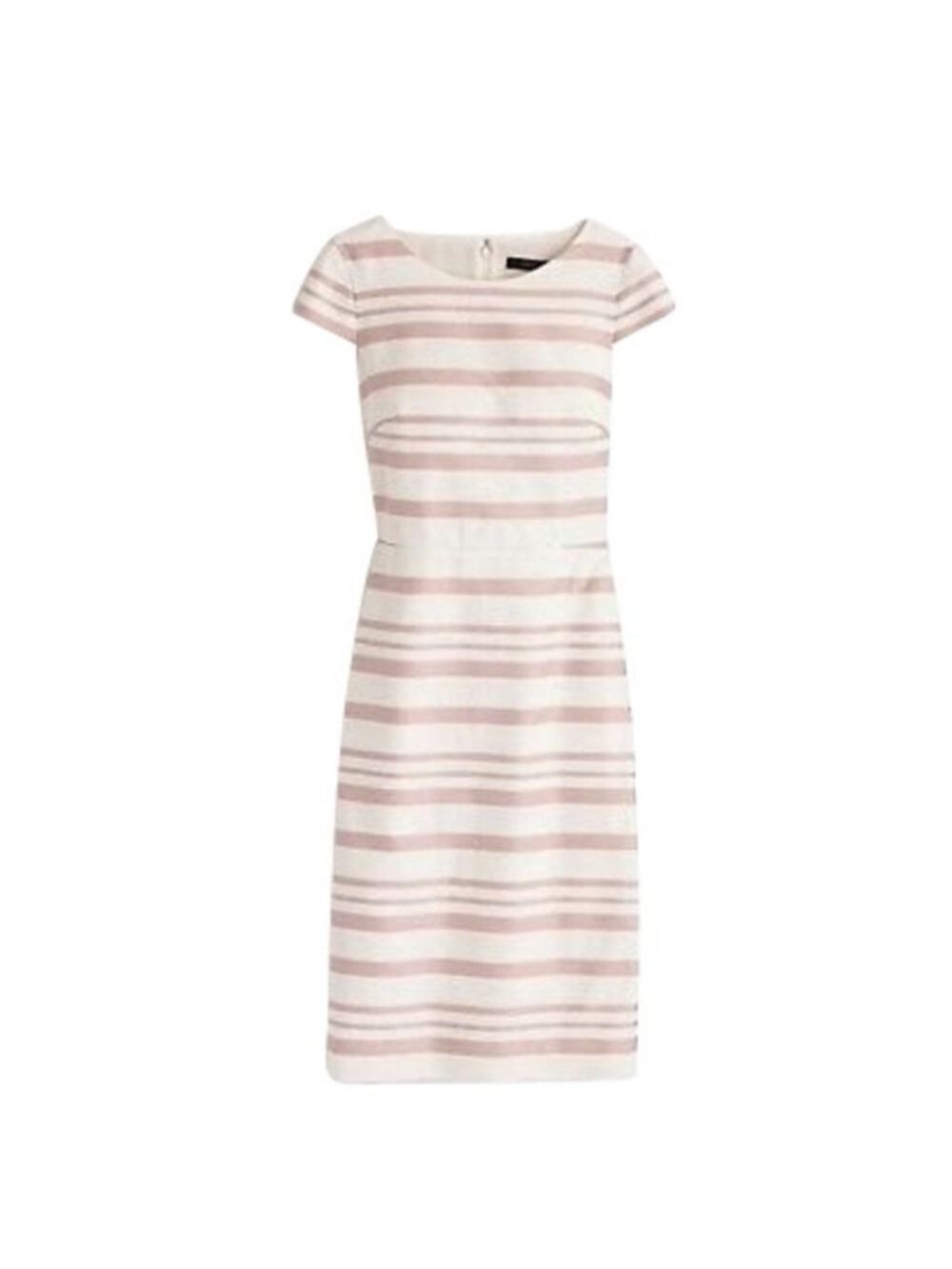 J. Crew Cap Sleeve Striped Dress, Size 12 - Picture 2 of 16